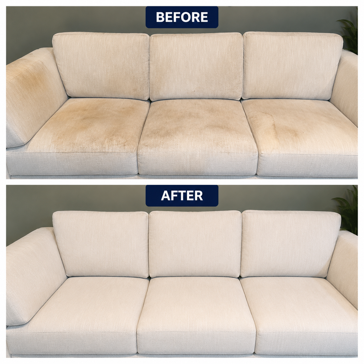 Sofa Cleaning Before After